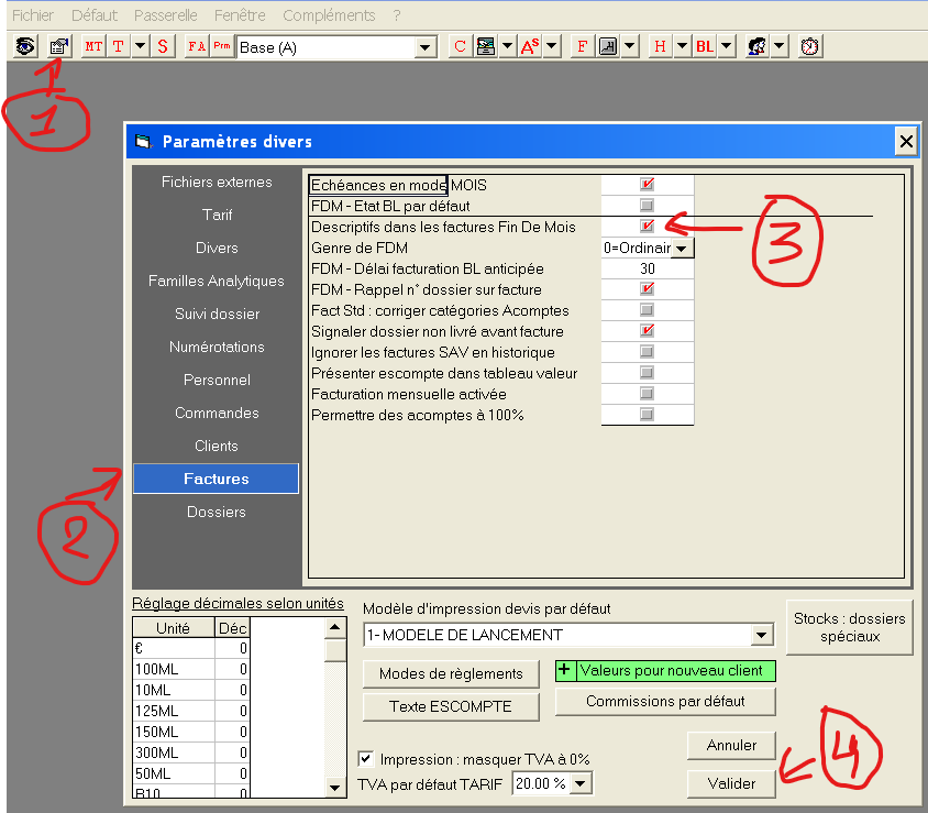 Option description BL FDM